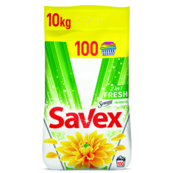 SAVEX DETERGENT PUDRA AUTOMAT 10KG 2IN1 FRESH 100SP