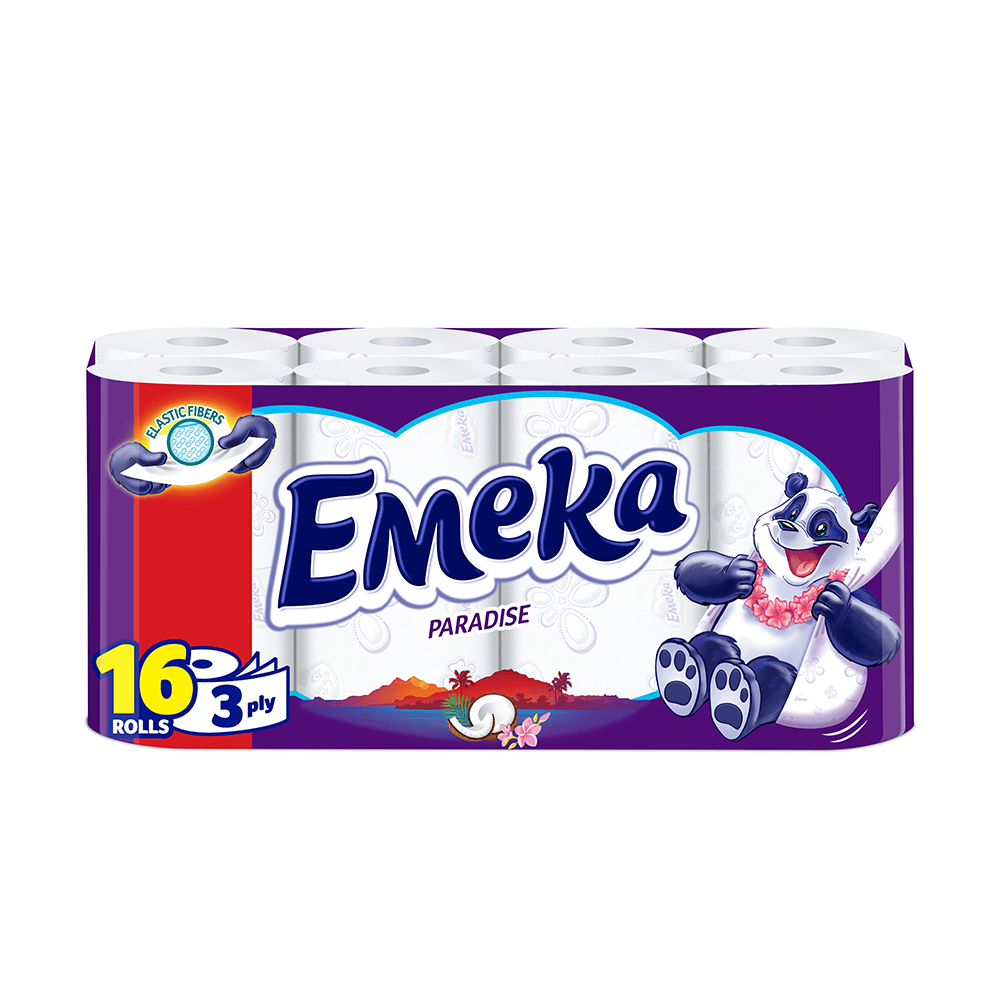 EMEKA HARTIE IGIENICA 3STR 16ROLE PARADISE