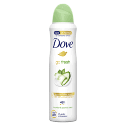 DOVE DEO DAMA 150ML GO FRESH CUCUMBER 48H
