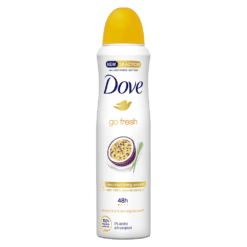 DOVE DEO DAMA 150ML GO FRESH PASSION FRUIT 48H