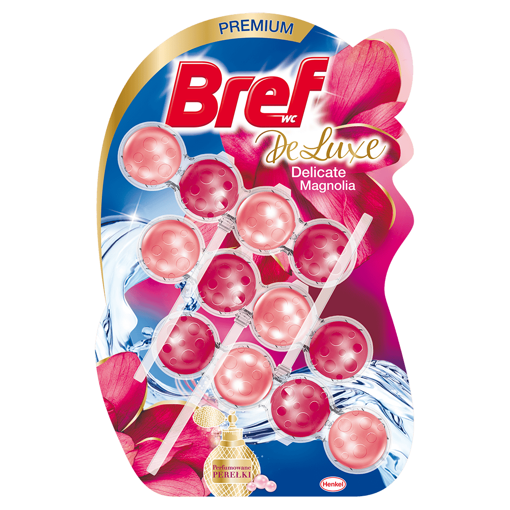BREF ODORIZANT WC DELUXE 3X50G MAGNOLIA