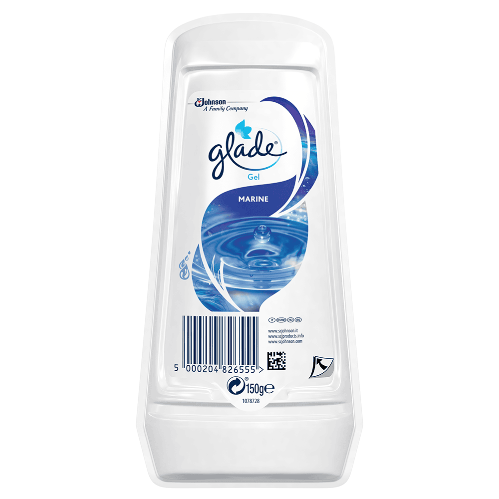 GLADE GEL ODORIZANT CAMERA 150G MARINE