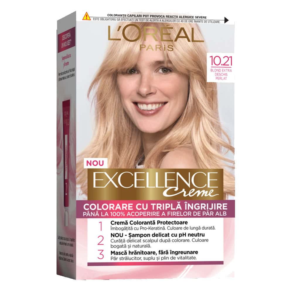 LOREAL EXCELLENCE VOPSEA PAR 10.21 BLOND FOARTE DESCHIS PERLAT