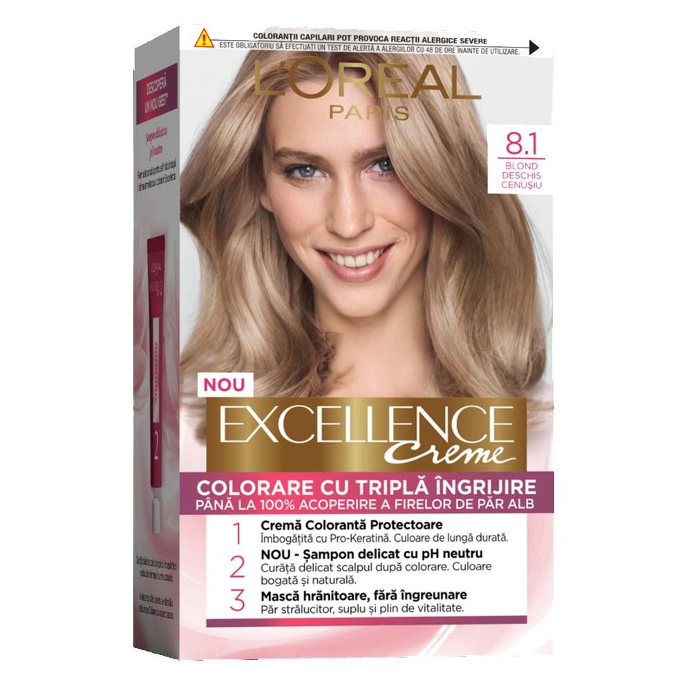 LOREAL EXCELLENCE VOPSEA PAR 8.1 BLOND DESCHIS CENUSIU