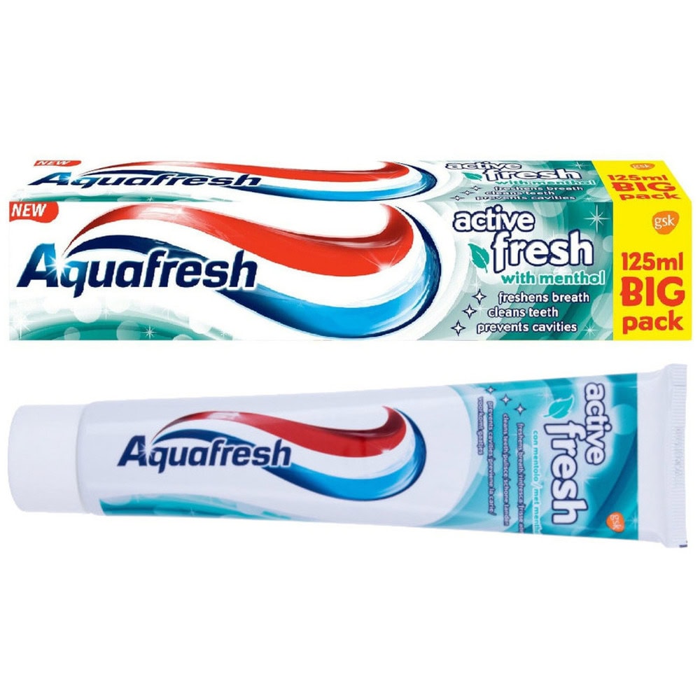 AQUAFRESH 125ML ACTIVE FRESH