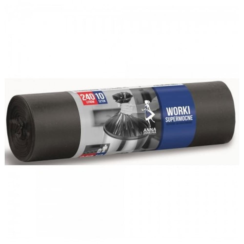 ANA SACI MENAJ 240L ULTRAREZISTENTI NEGRU 10BUC