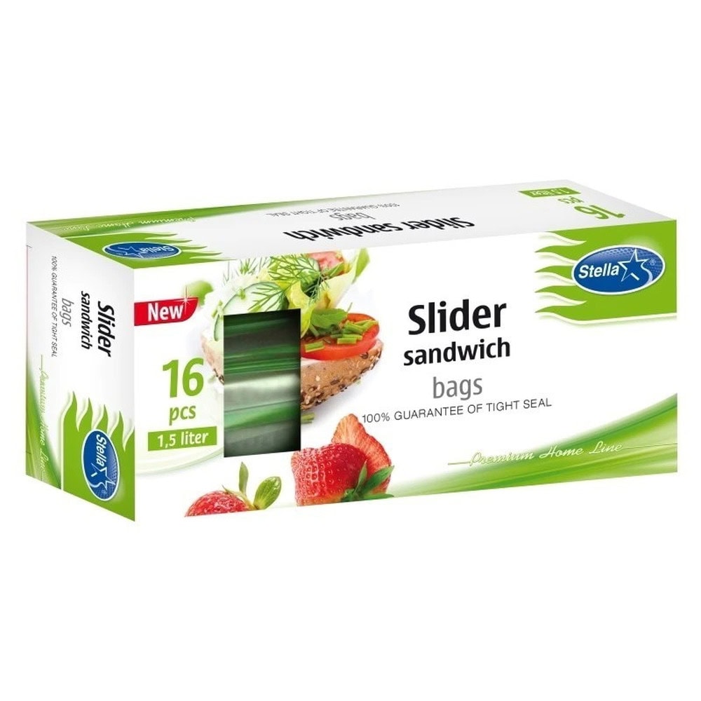 STELLA PUNGI ALIMENTARE CU FERMOAR 1.5L 16BUC SANDWICH