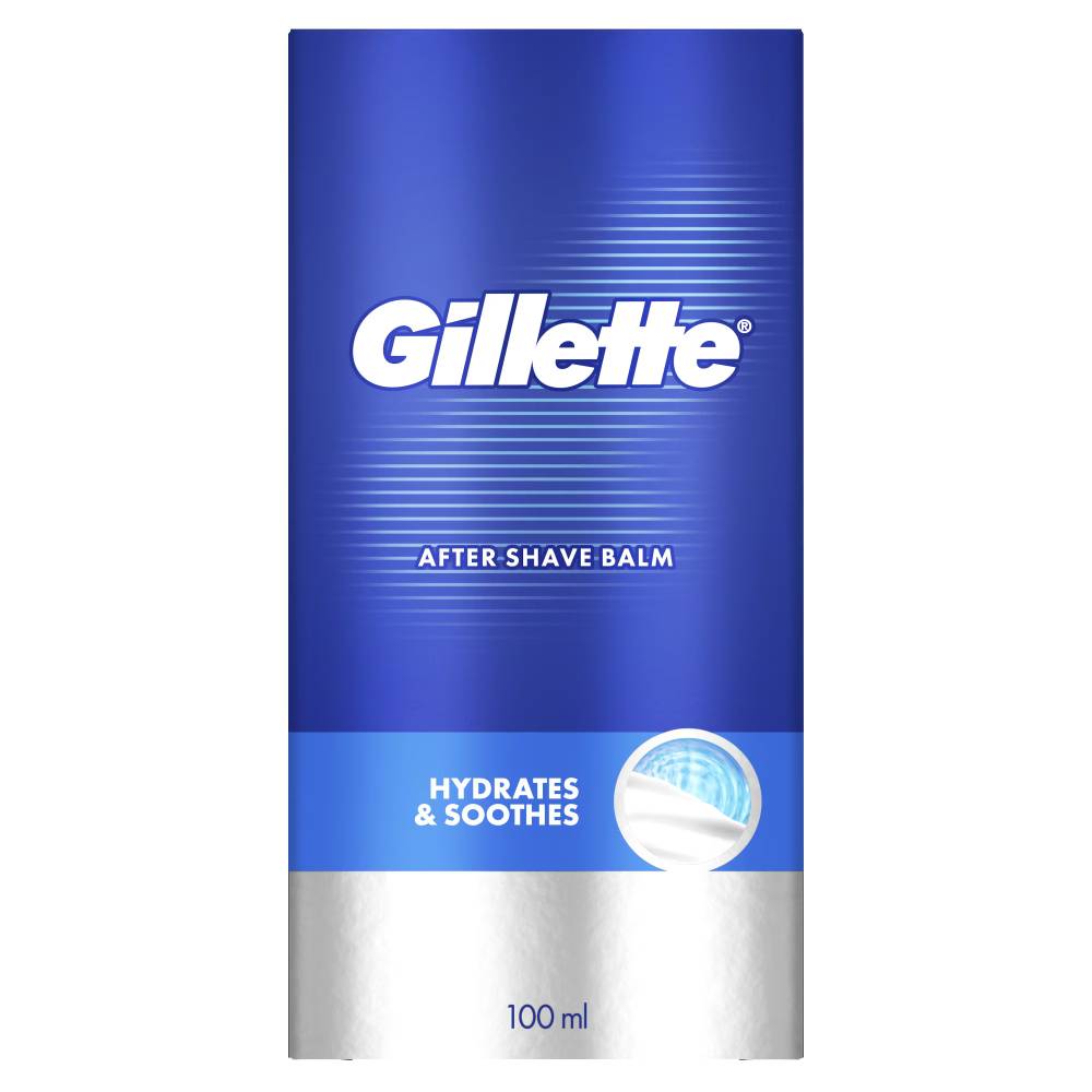 GILLETTE AFTER SHAVE 100 ml HYDRATES&SOOTHERS Geolaila