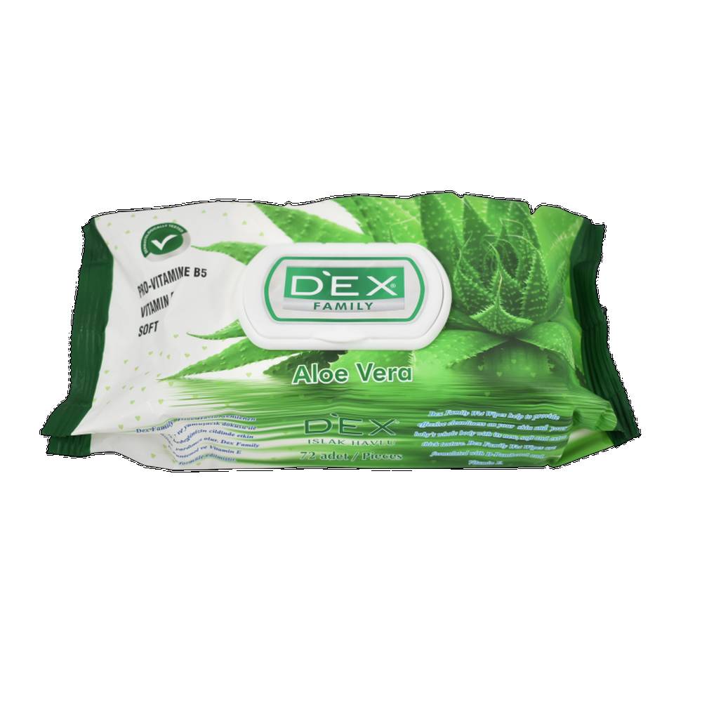 DEX SERVETELE UMEDE CAPAC 72BUC ALOE VERA