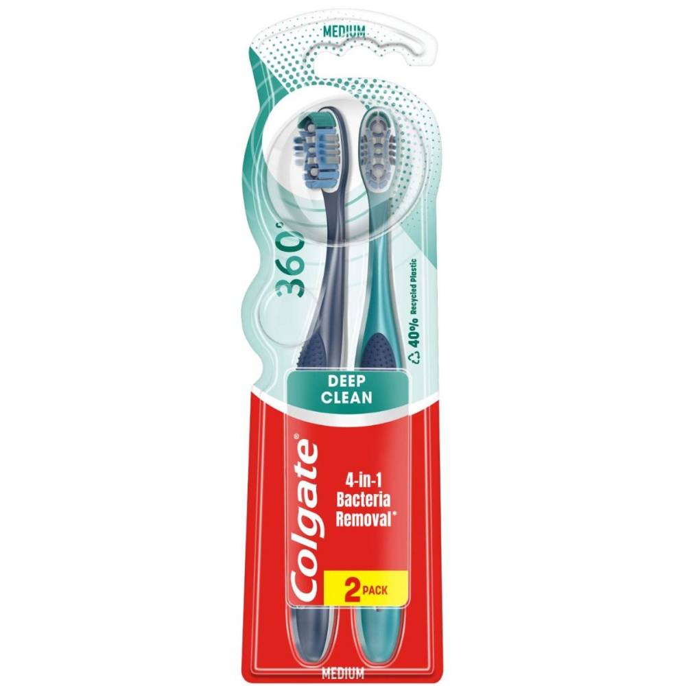 COLGATE PERIUTE 360 DEEP CLEAN MEDIUM 2BUC/SET
