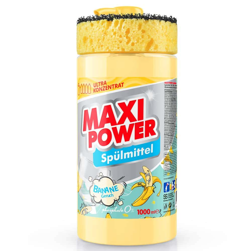 MAXI POWER DETERGENT VASE 1L BANANA CU BURETE