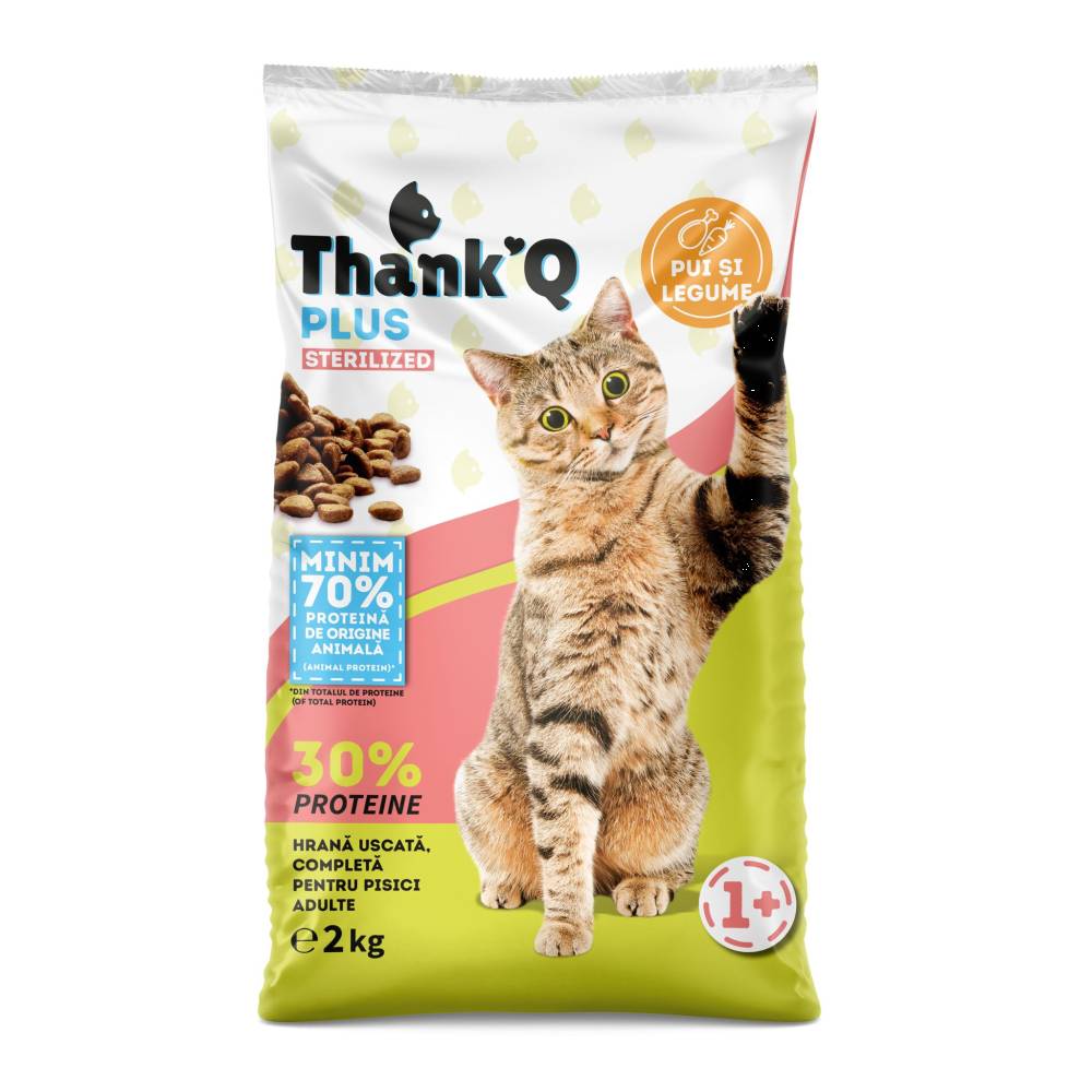 THANKQ HRANA USCATA PISICI 2KG PUI