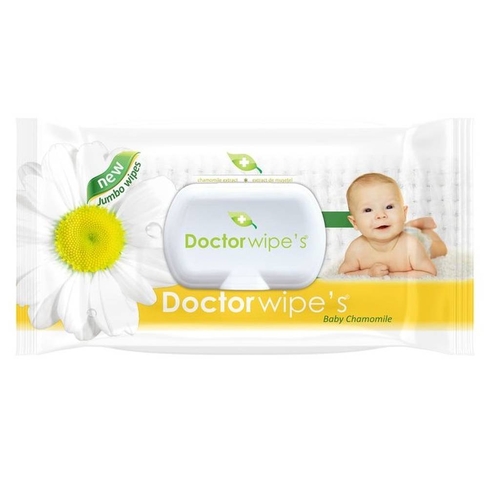 DR.WIPES SERVETELE UMEDE BABY JUMBO 72BUC MUSETEL