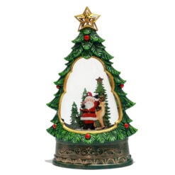 Alternative view of ORNAMENT CRACIUN GLOB CRISTAL 15X8X18.5CM GC8-1