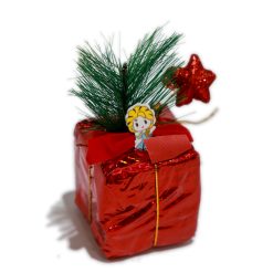 DECORATIUNE CRACIUN CADOU AURIU/ROSU GC17-15