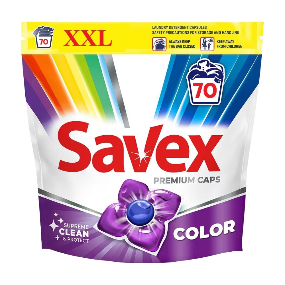 SAVEX DETERGENT CAPSULE 70BUC COLOR