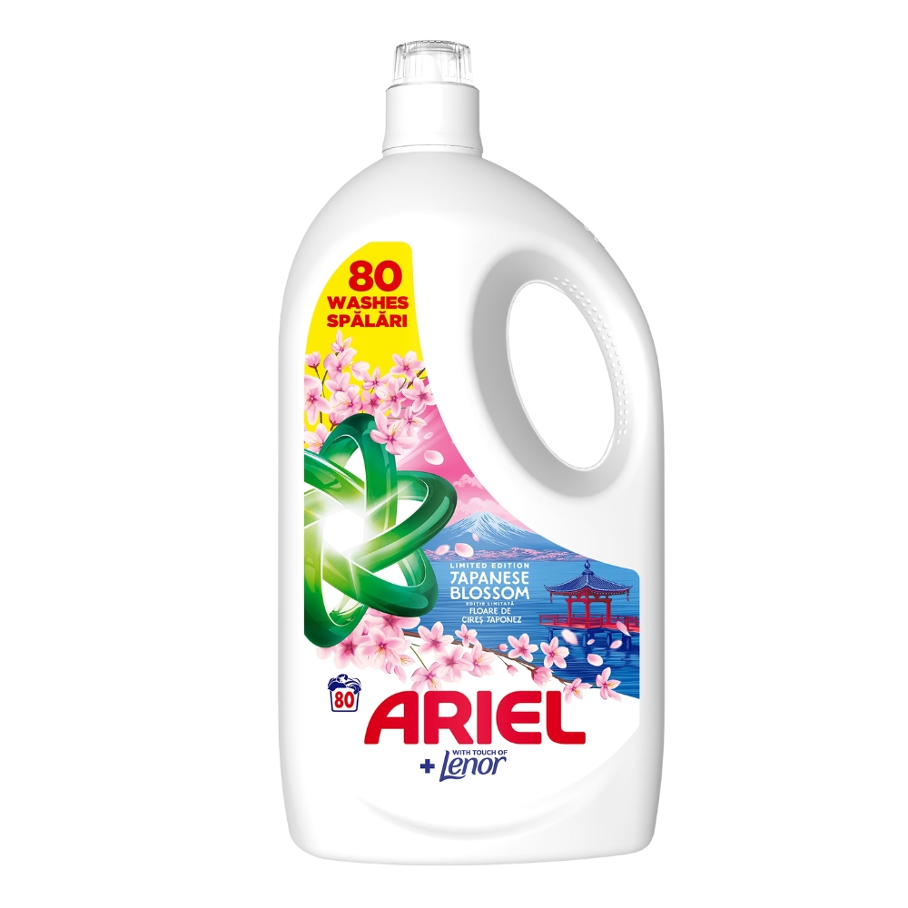 ARIEL DETERGENT LICHID 3.6L TOUCH OF LENOR JAPANESE BLOSSOM 80SP