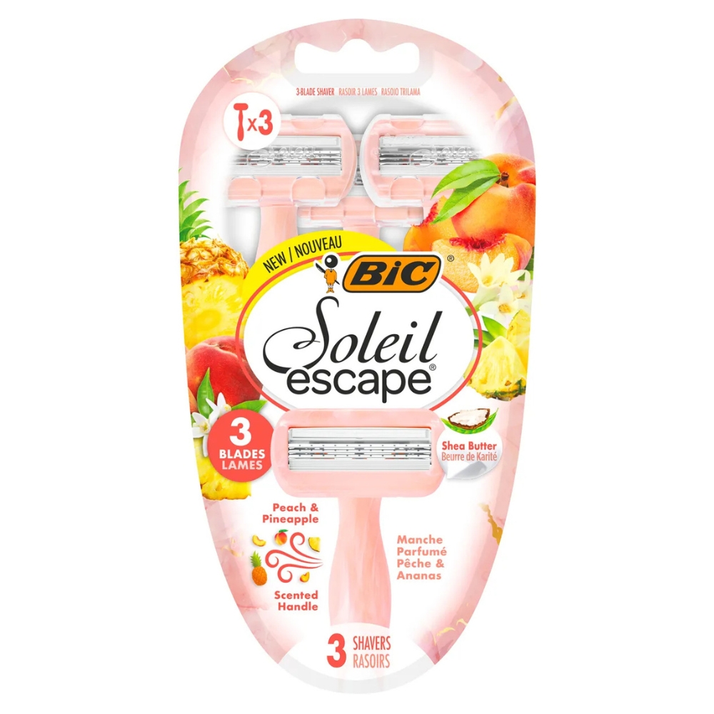 BIC AP MISS SOLEIL ESCAPE PEACH&PINEAPPLE 3LAME 3BUC/SET
