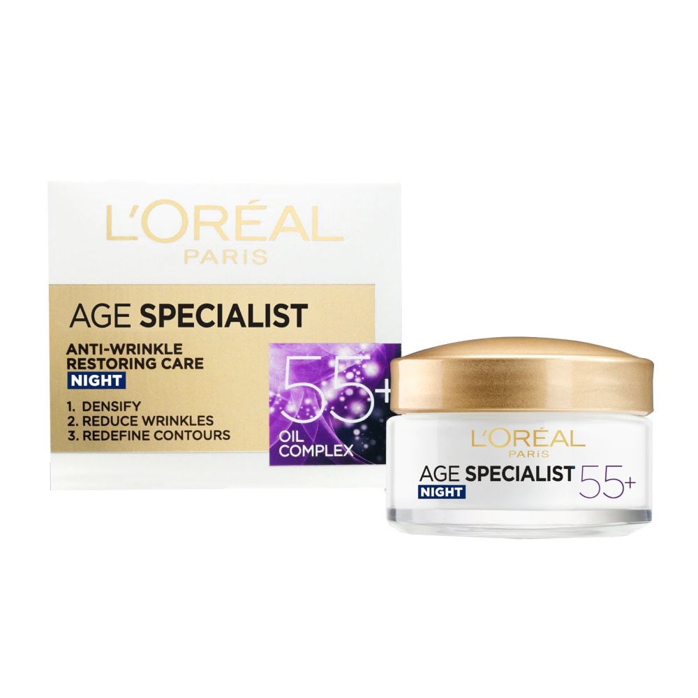 LOREAL AGE SPECIALIST CREMA TEN ANTIRID 50ML NOAPTE 55+PEPTIDE