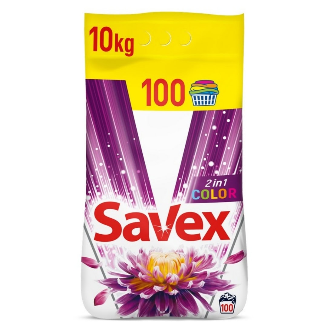 SAVEX DETERGENT PUDRA AUTOMAT 10KG 2IN1 COLOR 100SP