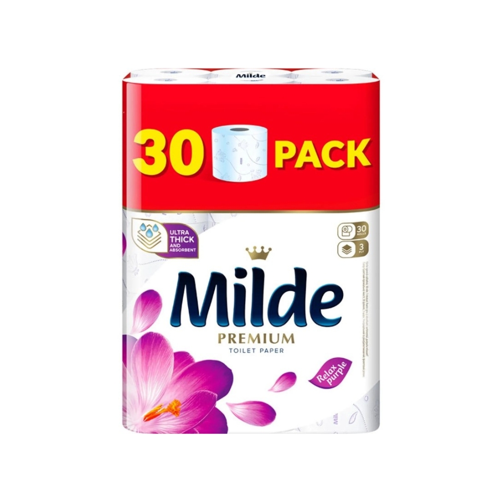 MILDE HARTIE IGIENICA 3STR 30ROLE RELAX PURPLE