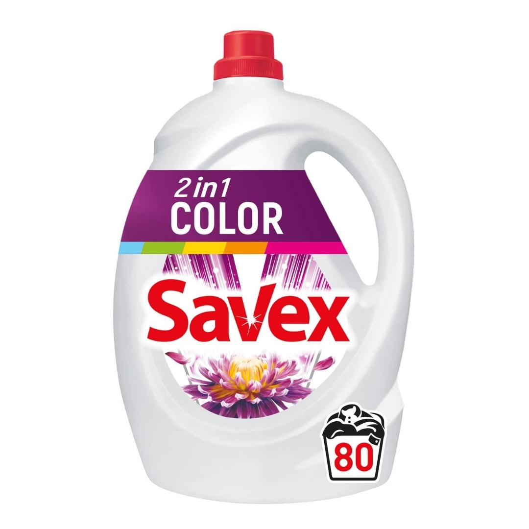 SAVEX DETERGENT LICHID 3.6L 2IN1 COLOR 80SP