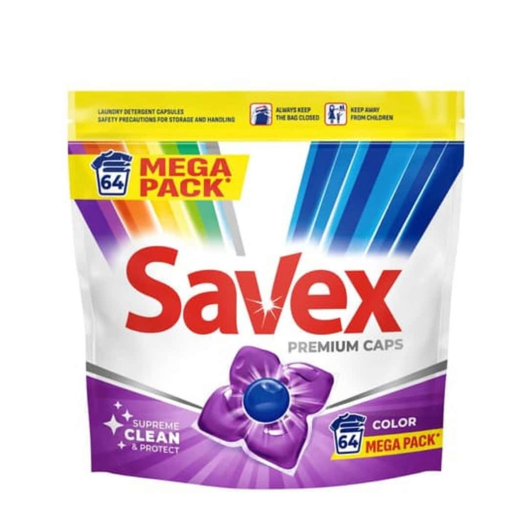 SAVEX DETERGENT CAPSULE 64BUC COLOR