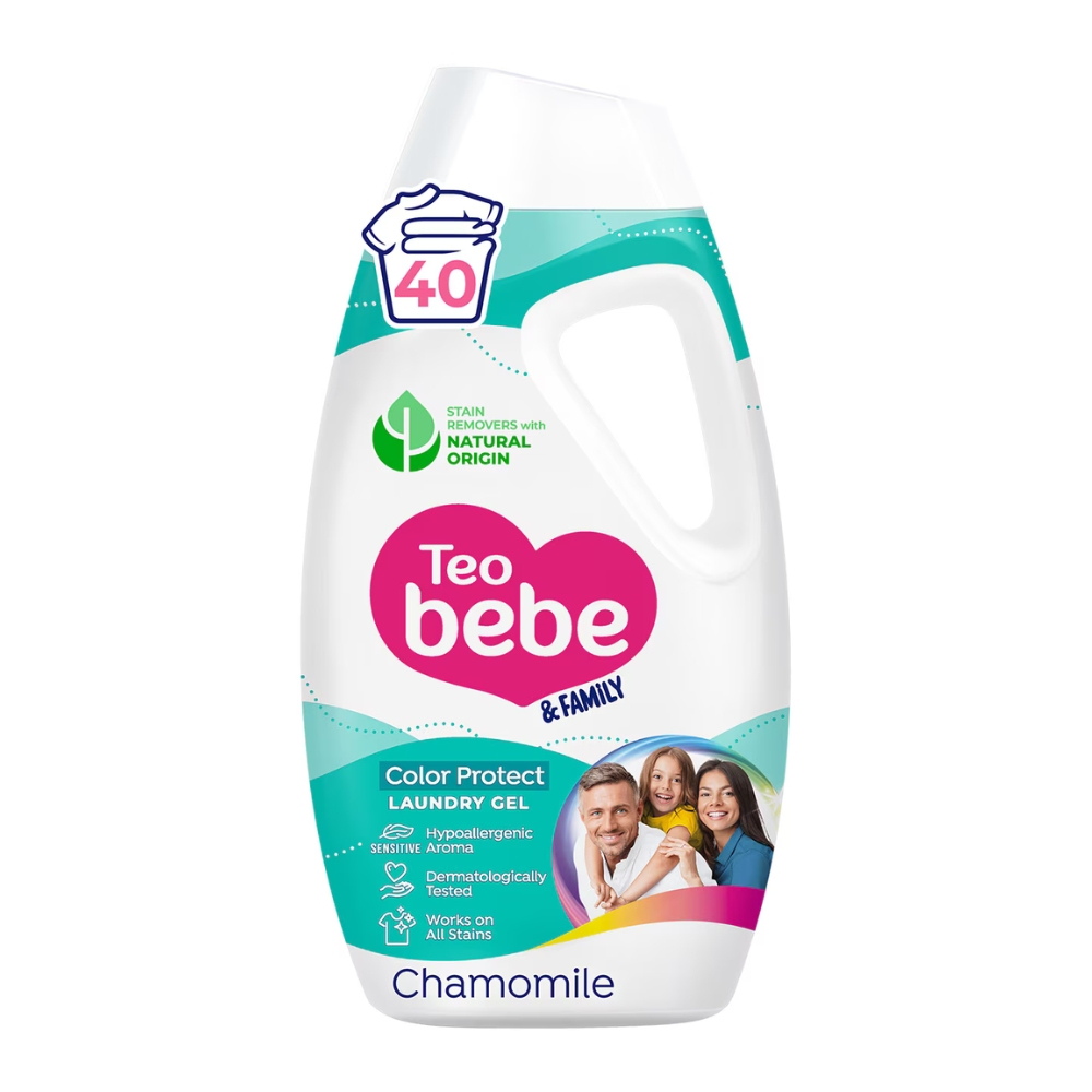 TEO BEBE DETERGENT LICHID 1.8L MUSETEL BEBE 40SP