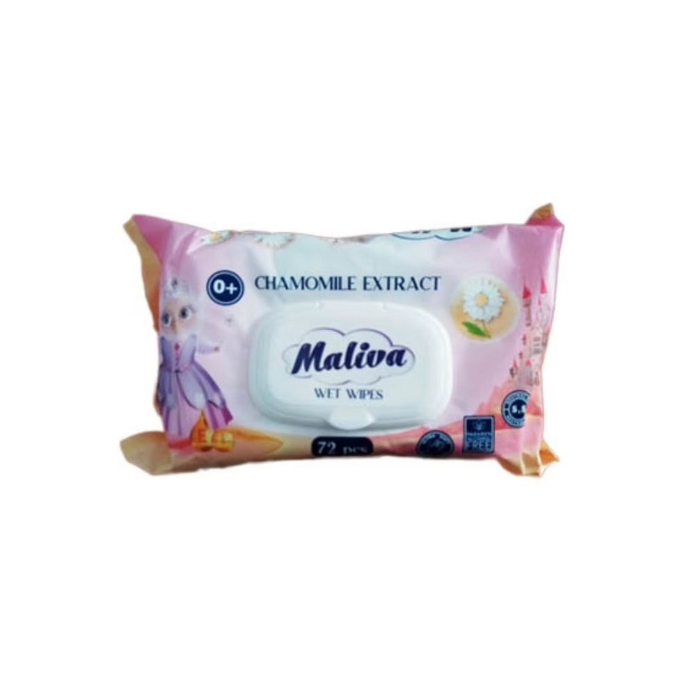 MALIVA SERVETELE UMEDE BABY CAPAC 72BUC ALOE VERA