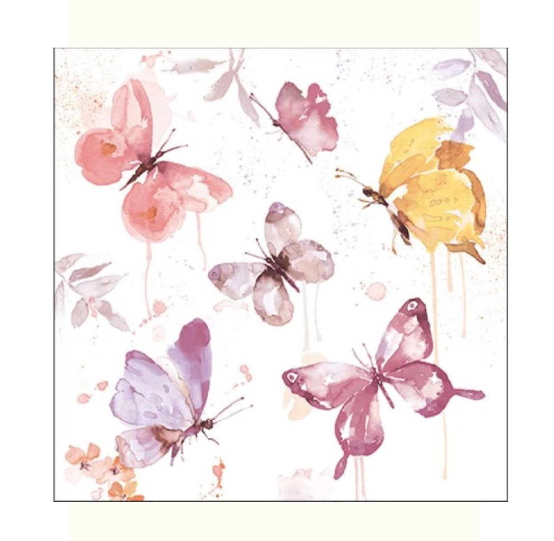 BUTTERFLY SERVETELE MASA 1STR 80BUC 33X33CM