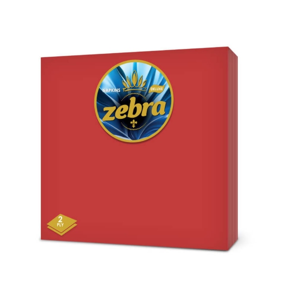 ZEBRA SERVETELE MASA 2STR 35BUC 33X33CM COLOR MIX