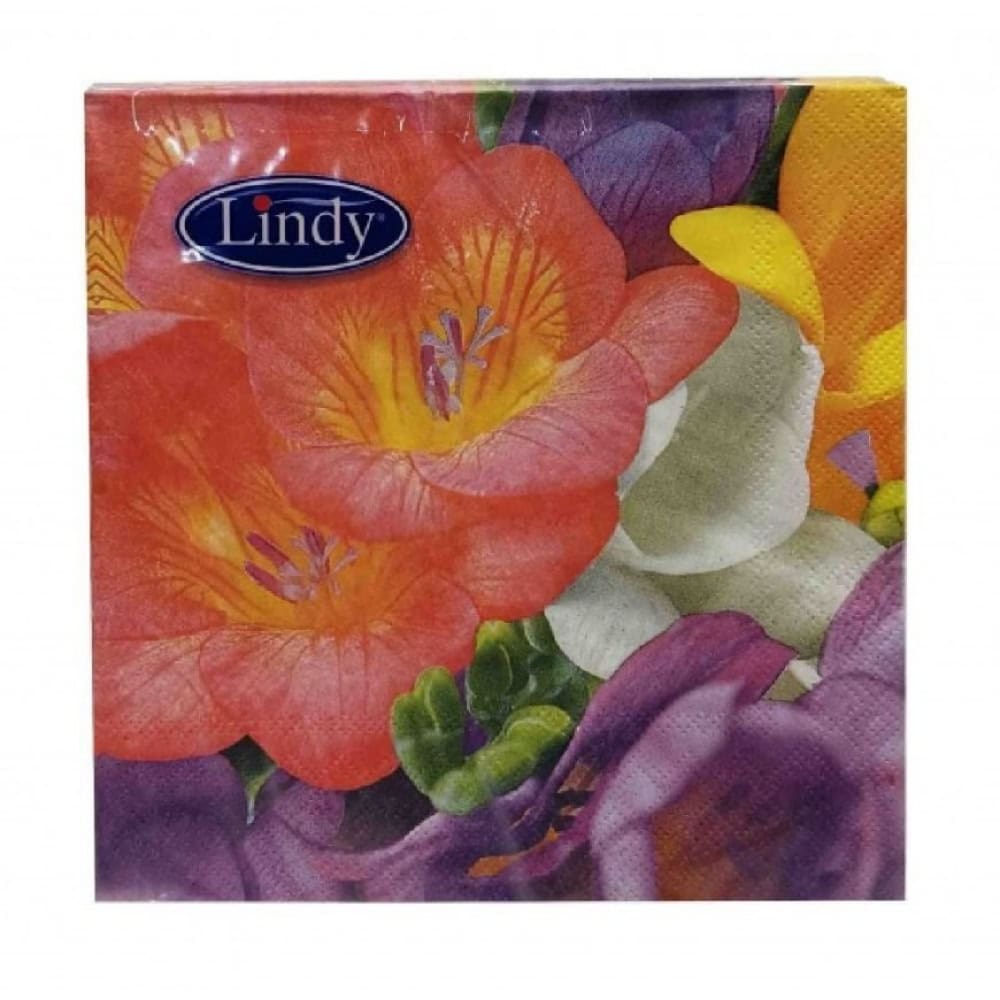 LINDY SERVETELE MASA 3STR 20BUC 33X33CM MIX