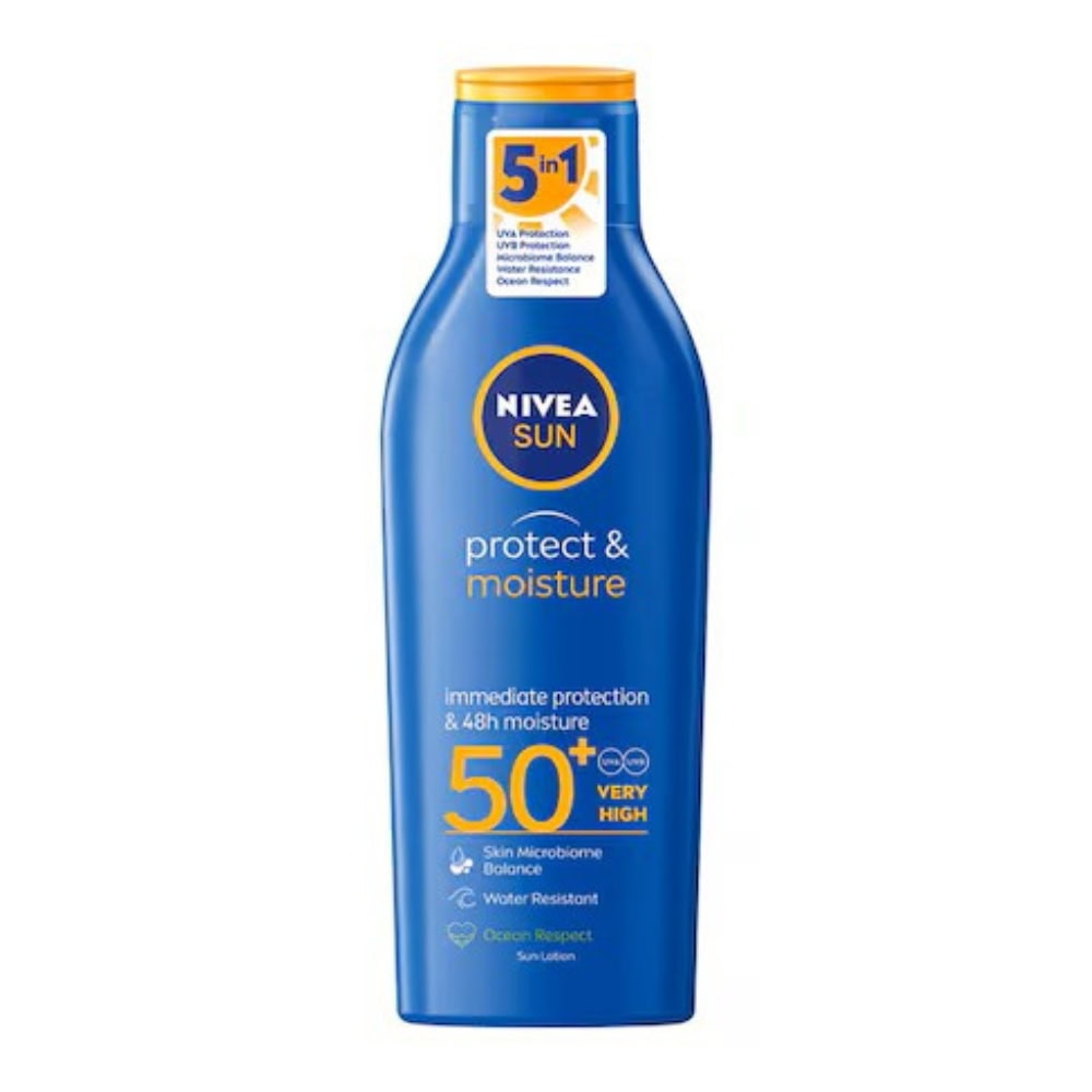 NIVEA SUN LOTIUNE PROTECTIE SOLARA PROTECT&MOISTURE SPF50+ 200ML