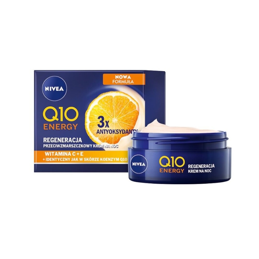 NIVEA CREMA TEN ANTIRID 50ML Q10 ENERGY VIT NOAPTE