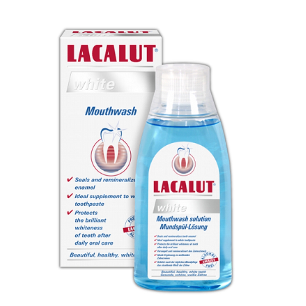 LACALUT APA DE GURA 300ML WHITE