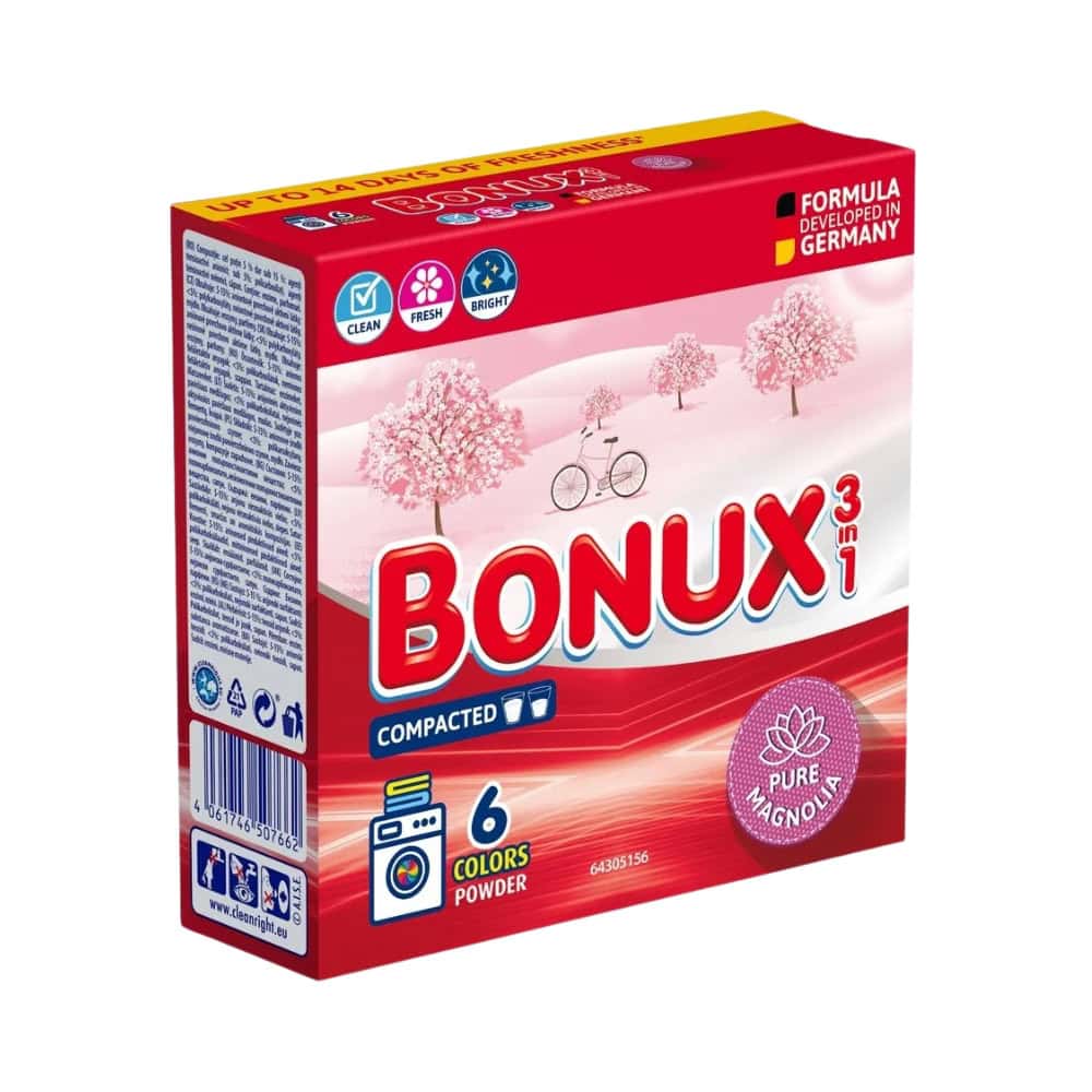 BONUX DETERGENT PUDRA AUTOMAT 390G PURE MAGNOLIA 6SP