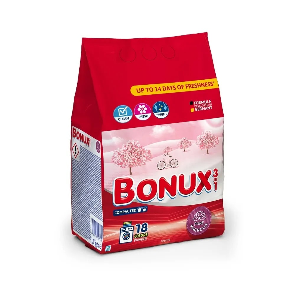 BONUX DETERGENT PUDRA AUTOMAT 1.17KG PURE MAGNOLIA 18SP