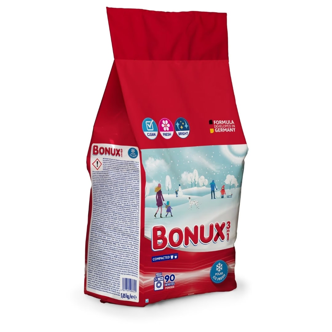 BONUX DETERGENT PUDRA AUTOMAT 5.85KG POLAR ICE FRESH 90SP