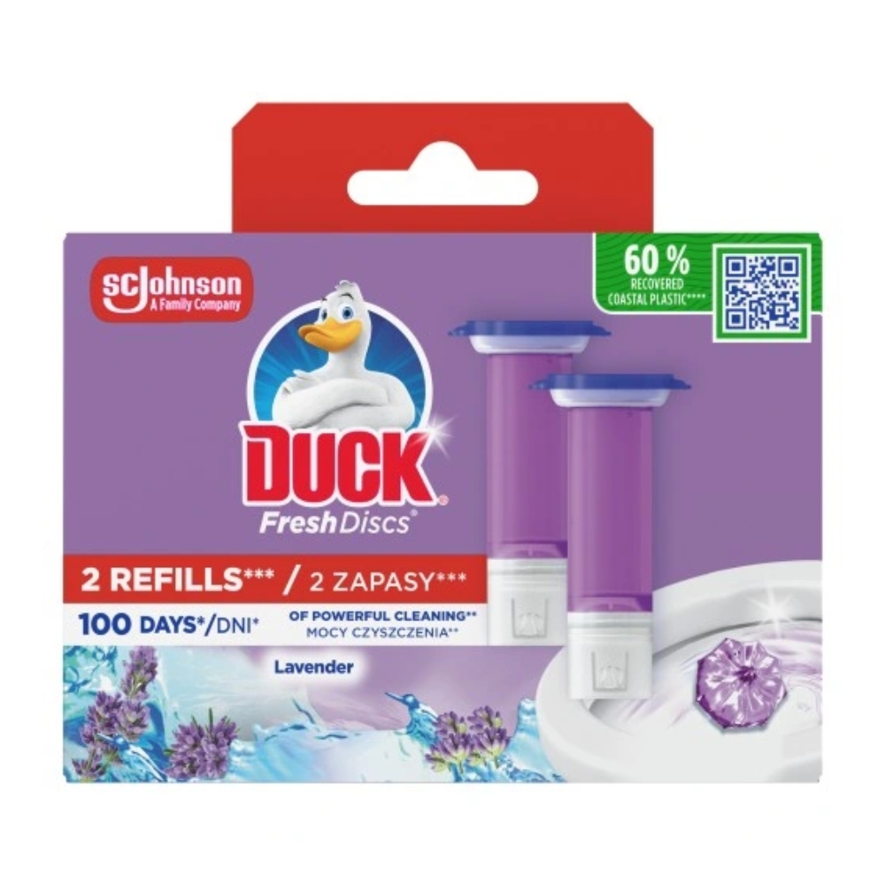 DUCK DISCS REZERVA ODORIZANT WC GEL 2X36ML LAVANDA