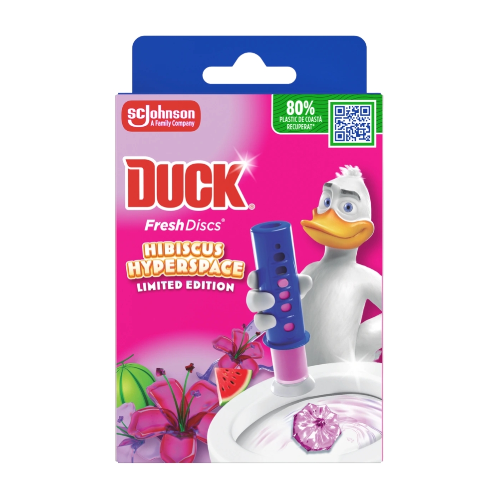 DUCK DISCS ODORIZANT WC GEL 36ML HIBISCUS HYPERSPACE