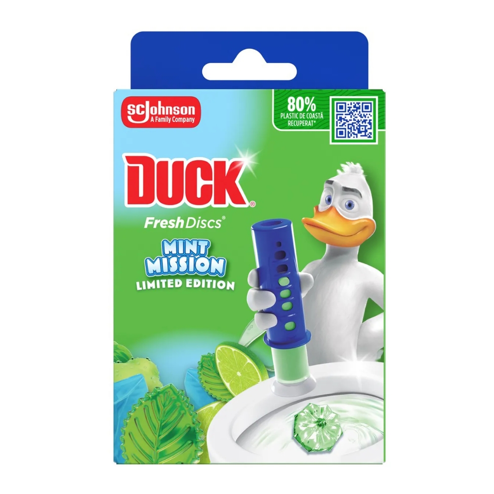DUCK DISCS ODORIZANT WC GEL 36ML MINT MISSION