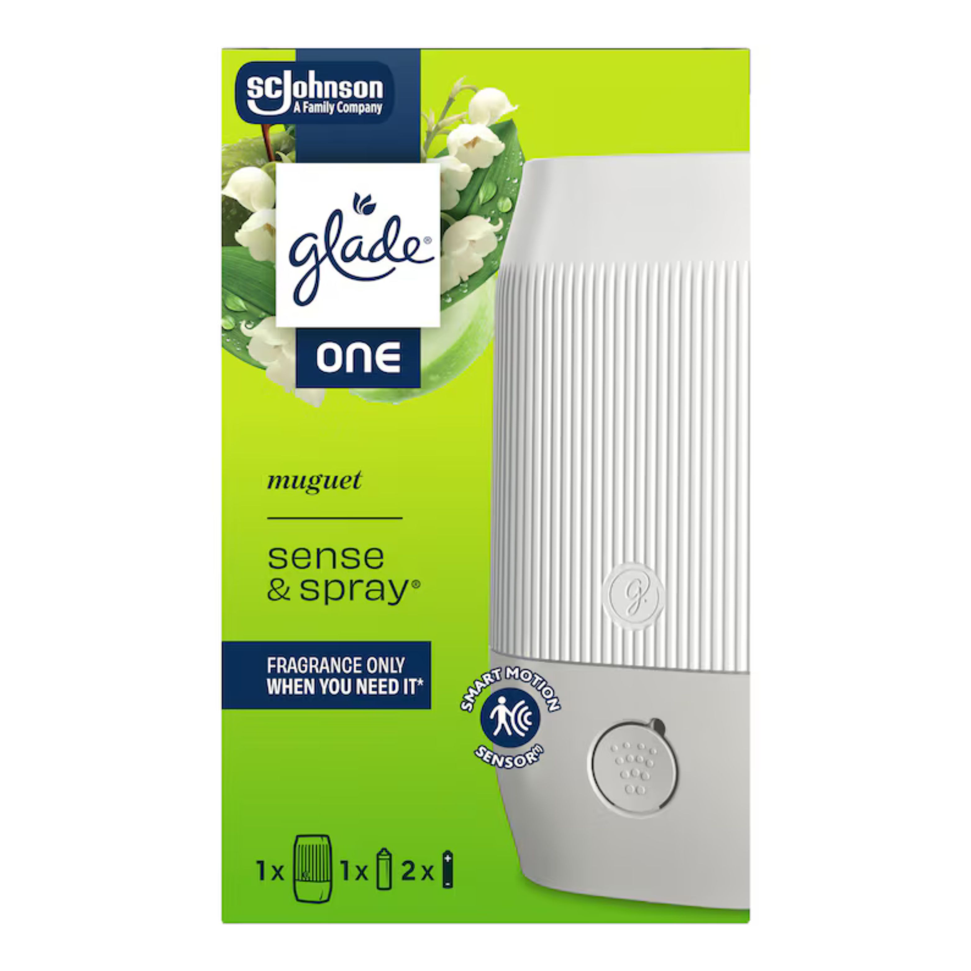 GLADE ONE SENSE&SPRAY ODORIZANT ELECTRIC+REZERVA 10ML MUGUET