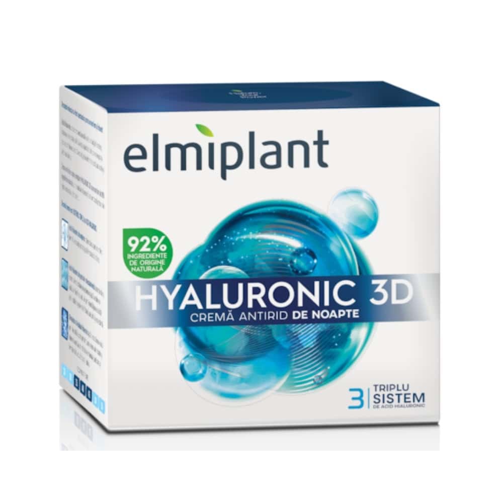 ELMIPLANT CREMA TEN ANTIRID 50ML HYALURONIC GOLD NOAPTE