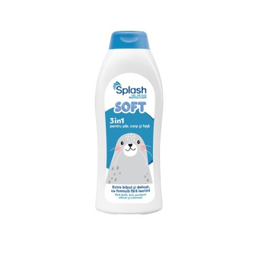 SPLASH GEL DUS COPII 3IN1 500ML SOFT