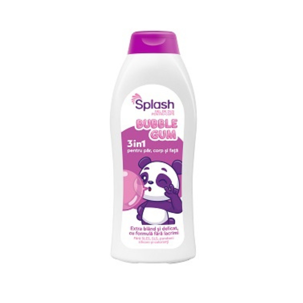 SPLASH GEL DUS COPII 3IN1 500ML BUBBLE GUM