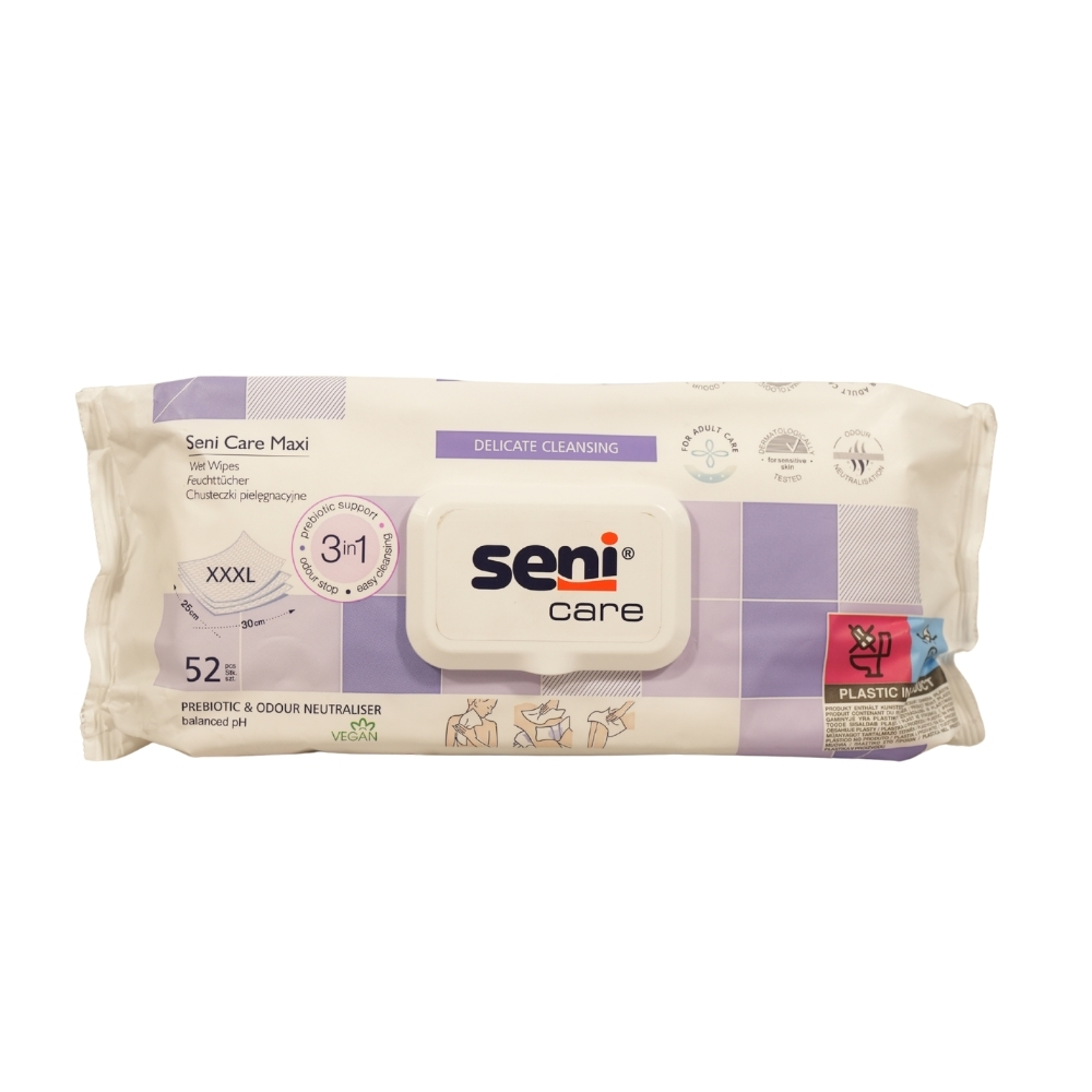 SENI SERVETELE UMEDE CARE 52BUC XXXL