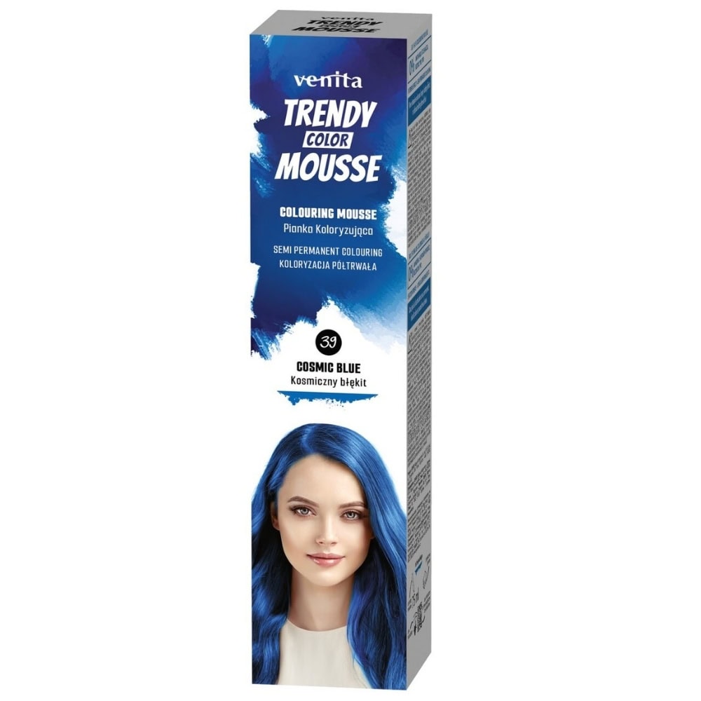 VENITA TRENDY SPUMA VOPSEA PAR SEMI 75ML 39 COSMIC BLUE