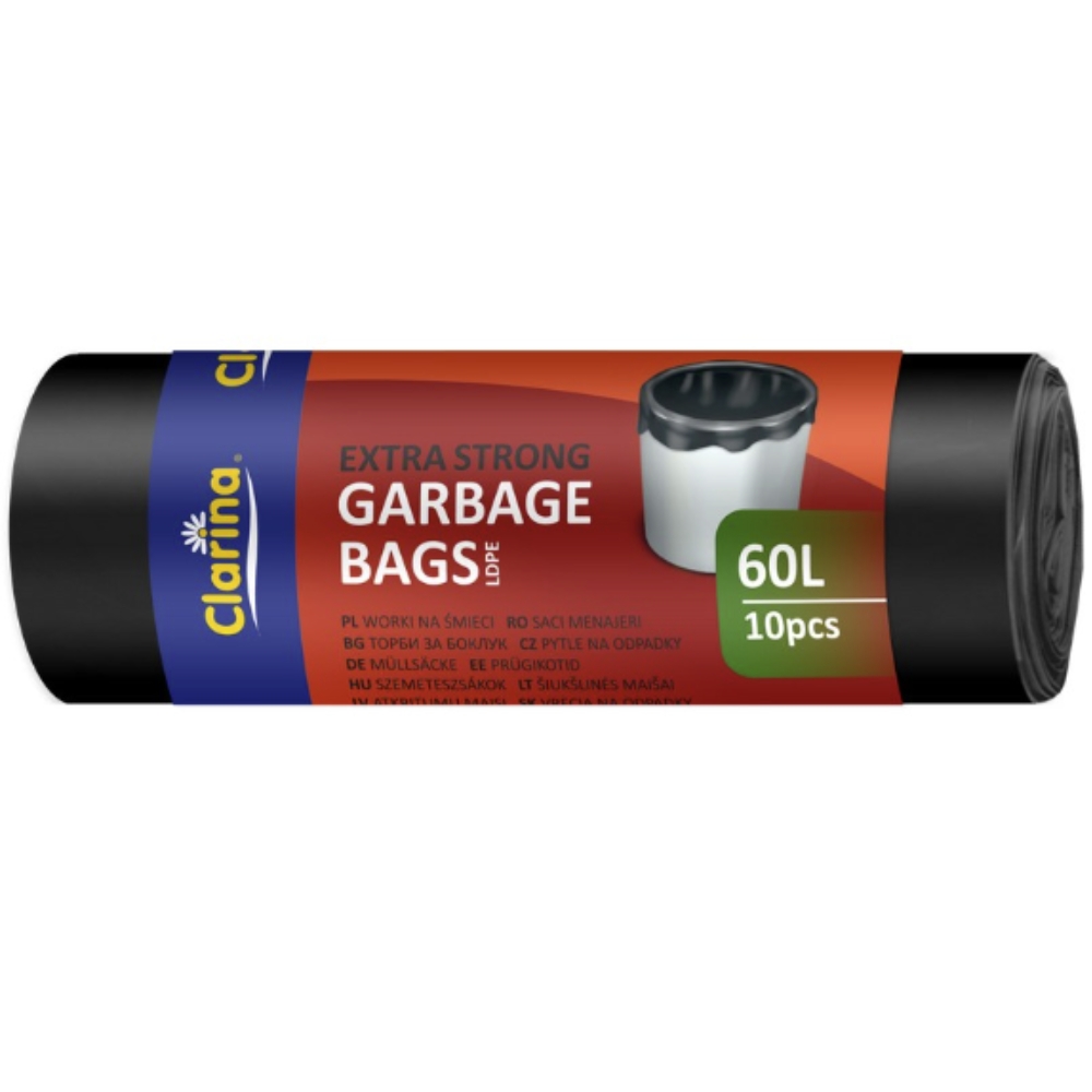CLARINA SACI MENAJ 60L EXTRA STRONG 10BUC