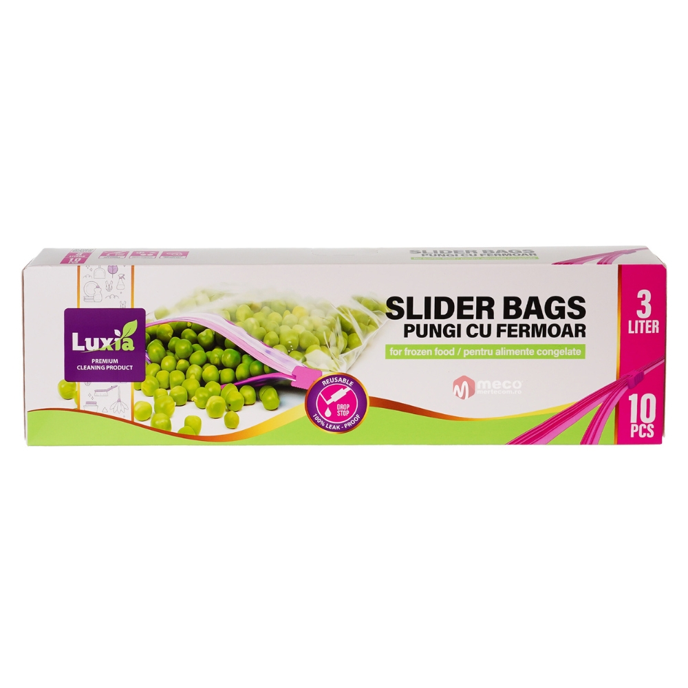 LUXIA PUNGI PRODUSE CONGELATE CU FERMOAR 3L 10BUC
