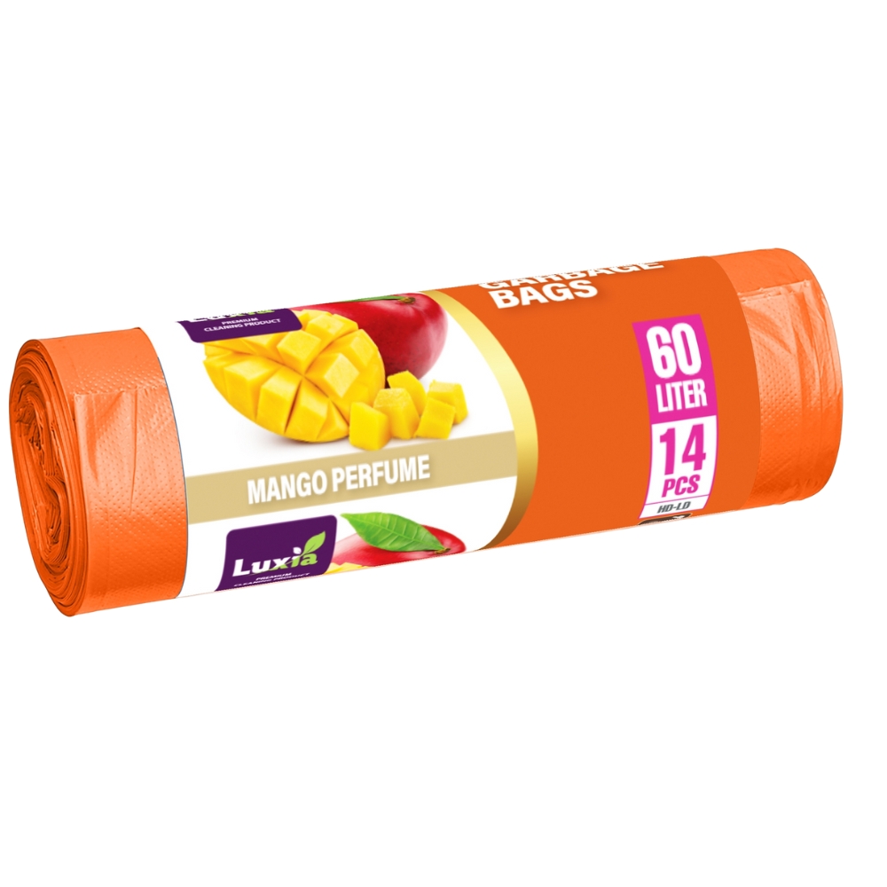 LUXIA SACI MENAJ CU URECHI 60L MANGO 14BUC